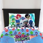 PJ Masks Kids Comforter and Sham 2-Piece Set Twin/Full Reversible - Blue - beddingbag.com