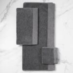 Egyptian Cotton Hand/Wash Towel Set of 4 - Dark Grey - beddingbag.com