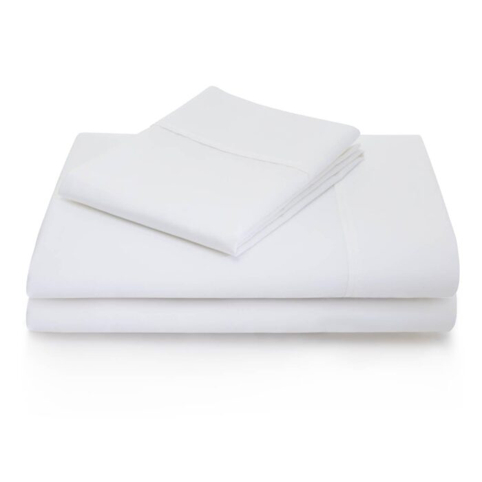 Woven 600TC Cotton Blend Sheet Set - IVORY - beddingbag.com