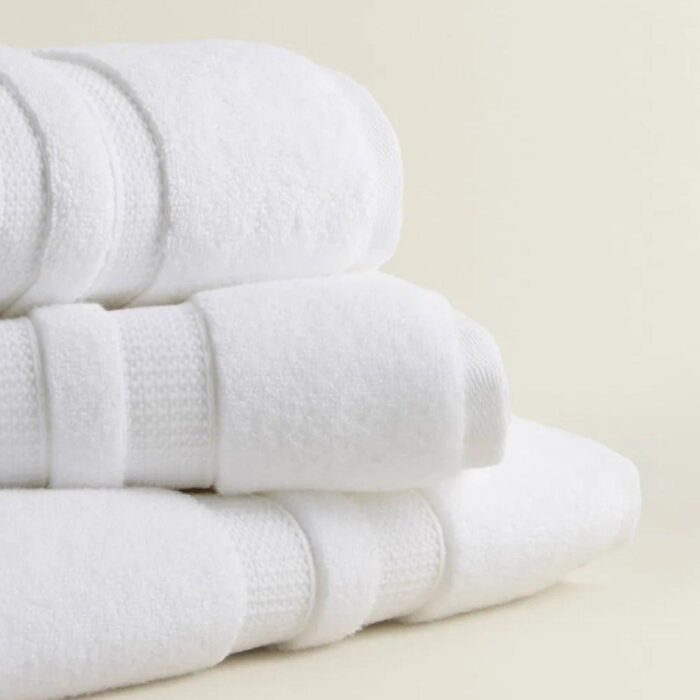 Cotton Bath Towel Pack of 6 - White - beddingbag.com