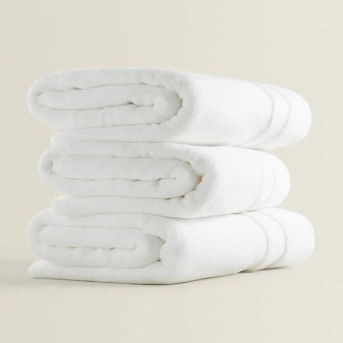 Cotton Bath Towel Pack of 2 - White - beddingbag.com