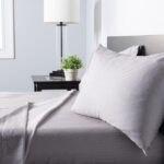 Surefit 100% Cotton Gray Sateen Stripe Sheet Set - beddingbag.com