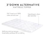 3 INCH DOWN ALTERNATIVE MATTRESS TOPPER - beddingbag.com