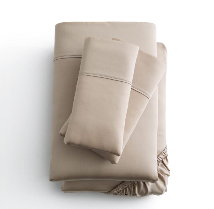 WOVEN TENCEL SHEETS - WHITE - beddingbag.com