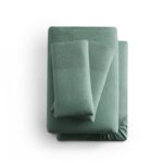 Malouf Linen-Weave Cotton Sheet Set - FOG - beddingbag.com