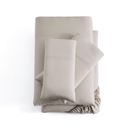 Woven Rayon from Bamboo Sheet Set - ASH - beddingbag.com