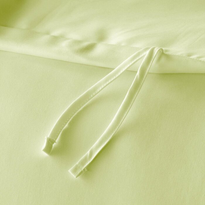 WOVEN RAYON DUVET SET - WHITE - beddingbag.com