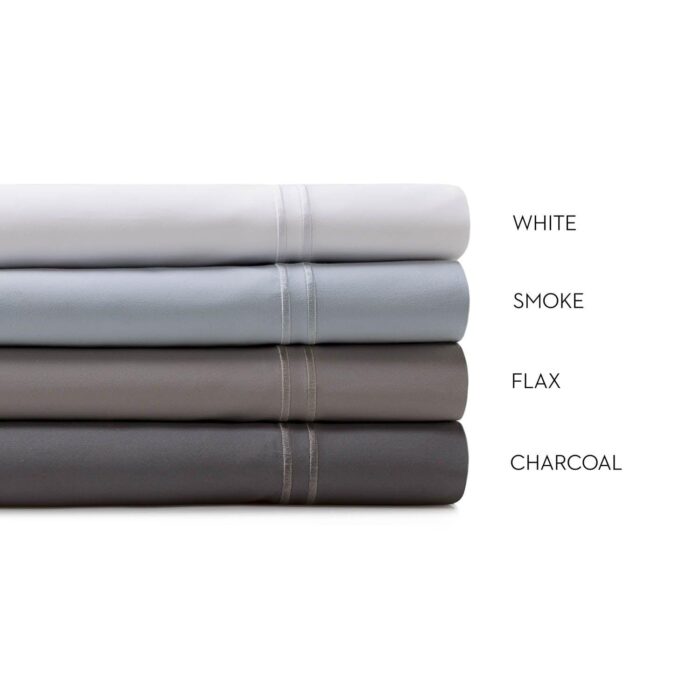 WOVEN SUPIMA COTTON SHEETS - CHARCOAL - beddingbag.com