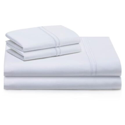 WOVEN SUPIMA COTTON SHEETS - WHITE - beddingbag.com