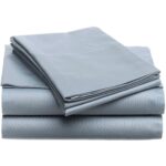 Full size 400-TC Egyptian Cotton Sheet Set in Smokey Blue