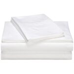 California King 400 TC Cotton Sheet Set in White