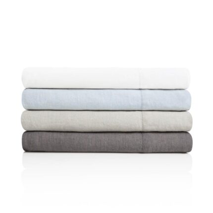 Woven French Linen Sheet Set - beddingbag.com