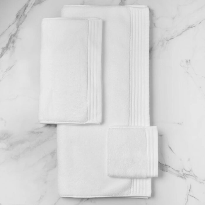 Egyptian Cotton Hand/Wash Towel Set of 4 - White - beddingbag.com