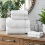 Egyptian Cotton Hand/Wash Towel Set of 4 - White - beddingbag.com