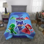 PJ Masks Kids Comforter and Sham 2-Piece Set Twin/Full Reversible - Blue - beddingbag.com