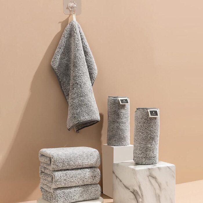 Bamboo Charcoal Towel Fine Fiber Dish Cloth - beddingbag.com