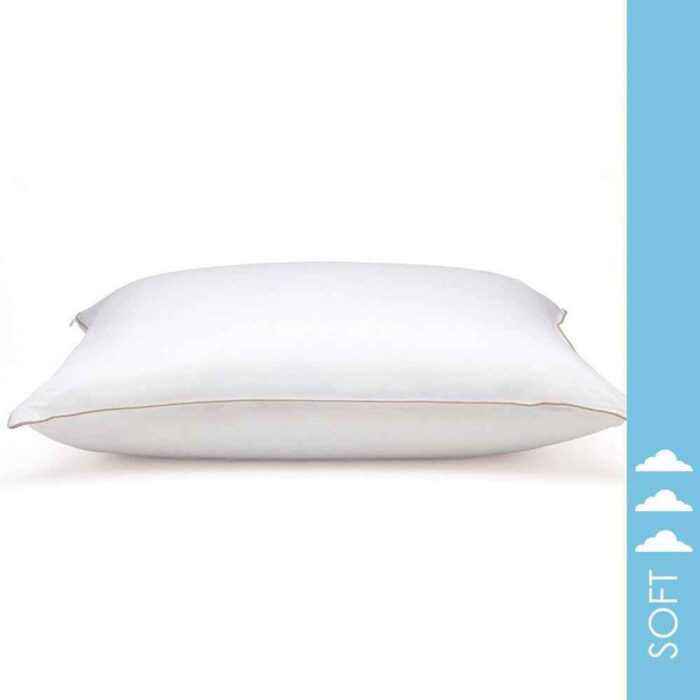 Soft White Goose Down Hypoallergenic Pillow – Perfect for Stomach Sleepers - beddingbag.com